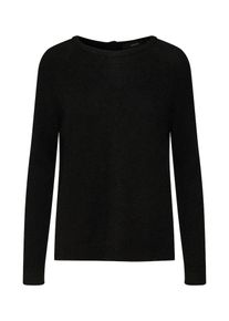 Véro Moda VERO MODA, Damen Pullover 'VMCUDDLE BUTTON MOHAIR LS ONECK BLOUSE', Schwarz