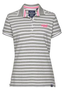 Superdry, Damen Shirt, Graumeliert / Pink / Weiß