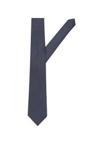 Jacques Britt, Herren Krawatte 'Custom Fit', Dunkelblau / Hellgrau