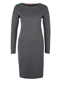 s.Oliver RED LABEL, Damen Strickkleid, Grau / Schwarz