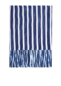 Sandwich, Damen Scarf 'Woven', Blau / Weiß