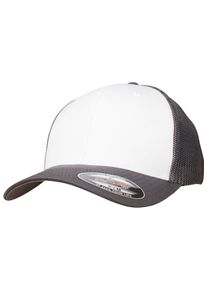 Flexfit, Damen Cap, Basaltgrau / Wei&szlig;