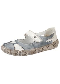 Rieker, Damen Halbschuhe, Taubenblau / Grau