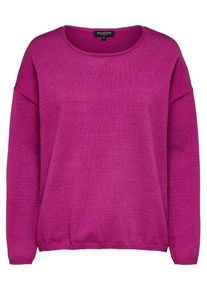 Selected Femme, Damen Pullover, Neonlila