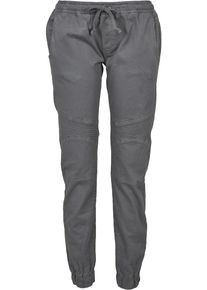 Urban Classics, Damen Hose 'Ladies Biker', Dunkelgrau