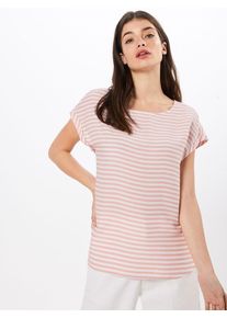 Tom Tailor Denim, Damen Bluse, Rosa / Offwhite