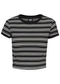 Urban Classics, Damen T-Shirt, Schwarz / Weiß