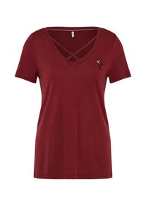 Only, Damen T-Shirt, Blutrot