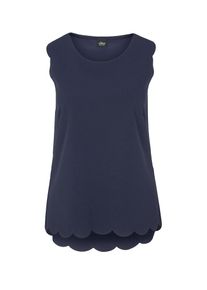 s.Oliver BLACK LABEL, Damen Top mit Muschelsaum, Navy