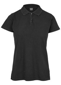 Urban Classics, Damen Polo Tee, Schwarz
