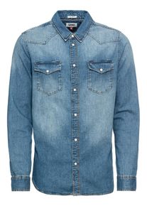 Tommy Jeans, Herren Hemd, Blue Denim
