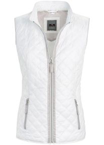 Peter Hahn, Damen Steppweste, Grau / Wei&szlig;