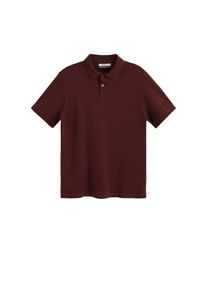 Mango Man, Herren Poloshirt 'Merc', Bordeaux / Rubinrot