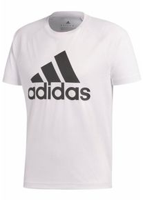 adidas Performance, Herren Funktionsshirt 'D2M TEE LOGO', Schwarz / Wei&szlig;
