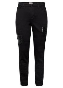 sheego Denim, Damen Jeans, Schwarz
