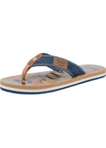 Mustang, Herren Pantolette, Blue Denim / Braun