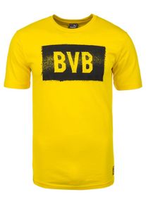Puma, Herren 'Borussia Dortmund Stencil' T-Shirt, Gelb