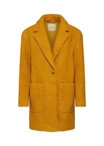 EDC by Esprit, Damen Mantel 'New Soft Bucle Coats woven', Gelb