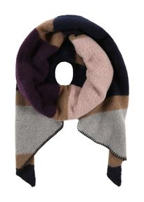 Pieces, Damen Schal 'PCFYRON', Navy / Cognac / Grau / Rosa