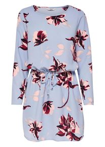 Only, Damen Kleid, Rauchblau / Beere / Rosa