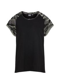 Urban Classics, Damen T-Shirt, Stone / Dunkelgrau / Schwarz