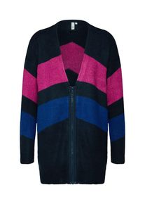 Q/S Designed By, Damen Strickjacke, Navy / Pink