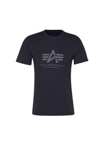 Alpha Industries, Herren Print-Shirt, Dunkelblau / Grau