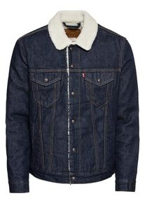Levi's LEVI'S, Herren Jeansjacke 'TYPE 3 SHERPA TRUCKER', Beige / Blue Denim