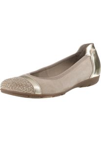 Gabor, Damen Ballerinas, Hellbeige / Gold