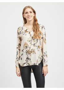 Vila, Damen Bluse, Beige / Mischfarben