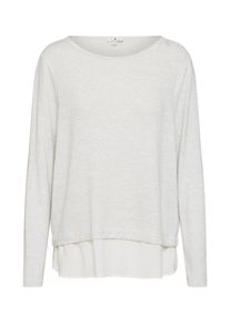 Tom Tailor, Damen Shirt, Hellgrau / Graumeliert