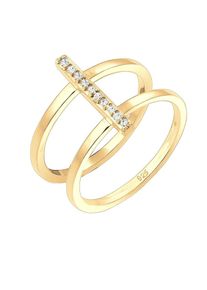 Elli, Damen Ring, Gold / Transparent