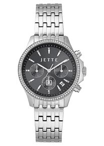 JETTE, Damen Chronograph 'Crossroad', Schwarz / Silber