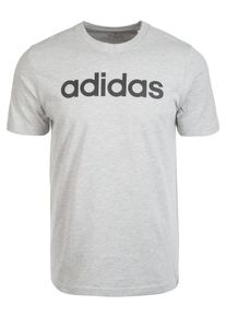 adidas Performance, Herren Trainingsshirt 'Essentials Linear Logo', Graumeliert / Schwarz