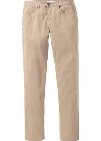 sheego Basic, Damen Basic Stretch-Hose "Die Schmale", Hellbeige
