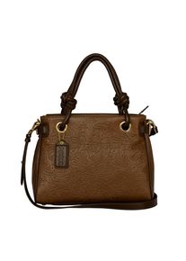 POON Switzerland, Damen Handtasche, Schoko / Ocker