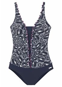 Lascana, Damen Badeanzug, Blau