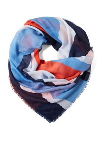 Tom Tailor Denim, Damen Tuch, Blau / Mandarine
