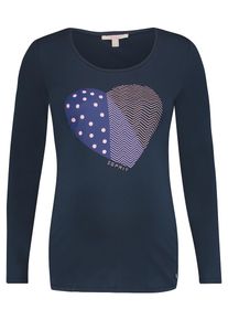 Esprit Maternity, Damen T-shirt, Nachtblau / Dunkellila / Hellpink