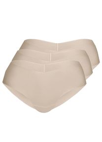 Sassa Mode Sassa, Damen Pant Seamless 'LASER-CUT-PANT', Camel