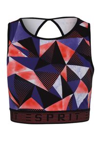 Esprit Sports, Damen Sport-BH, Blau / Orangerot / Schwarz