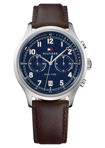 Tommy Hilfiger, Damen Uhr 'Casual Sport, 1791386', Blau / Braun / Silber / Weiß