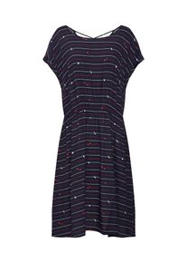 Tom Tailor Women +, Damen Kleider 'casual print dress', Blau
