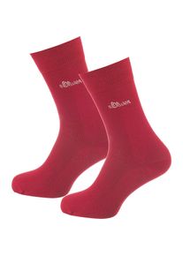 s.Oliver RED LABEL, Damen Socken 'Classic', Rot