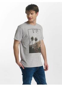 Just Rhyse, Herren T-Shirt Paita mit buntem Front-Print, Grau
