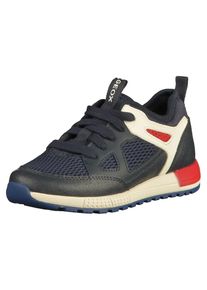 Geox, Mädchen Sneaker, Blau / Hellrot / Weiß