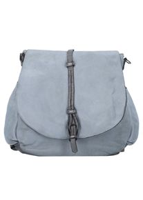 Caterina Lucchi, Damen City Rucksack Leder 34 cm, Taubenblau