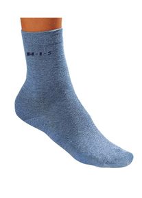 H.I.S. HIS JEANS, Damen H.I.S Socken (4 Paar) ohne einschneidendes B&uuml;ndchen, Blau