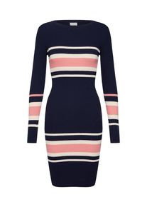Vila, Damen Kleid 'SOLDANA', Navy / Rosa / Perlweiß