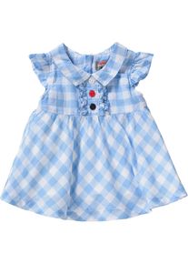 Kanz, Mädchen Kleid, Hellblau / Weiß